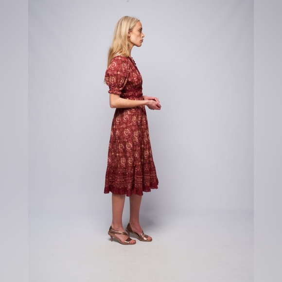 Ulla Johnson Elli Dress Amaranthus Size 8 – Floor Sample, Paper Tag Only - Picture 4 of 13